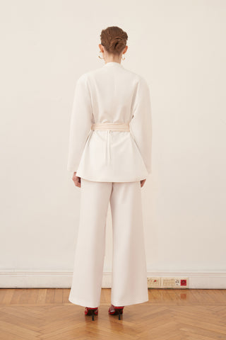 Soft White Blazer Ceket