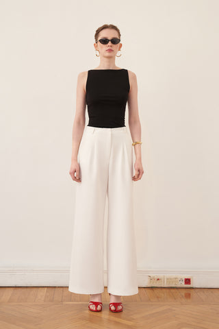 Karam Palazzo Pantolon - Soft White