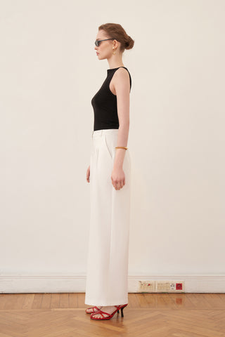 Karam Palazzo Pantolon - Soft White