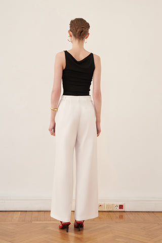 Karam Palazzo Pantolon - Soft White