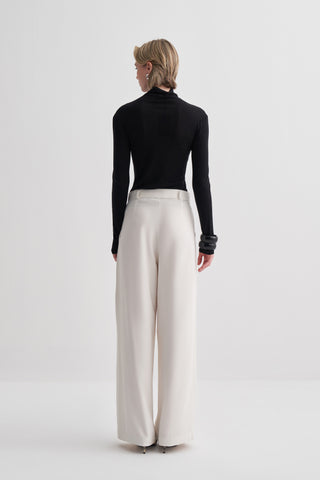 Beyaz Palazzo Pantolon