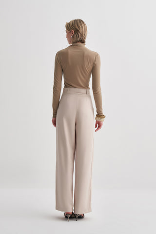 Ekru Palazzo Pantolon