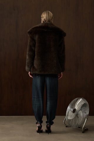 Blaura Suni Kürk Kaban Kahve