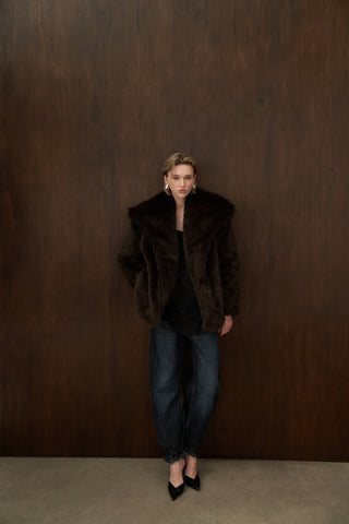 Blaura Suni Kürk Kaban Kahve